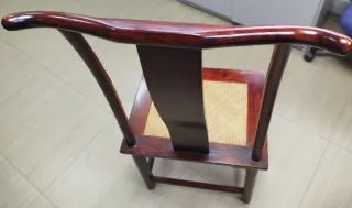 Sillas Álamo Rojo Madera y Ratán ( 4unidades)