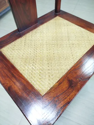 Sillas Álamo Rojo Madera y Ratán ( 4unidades)