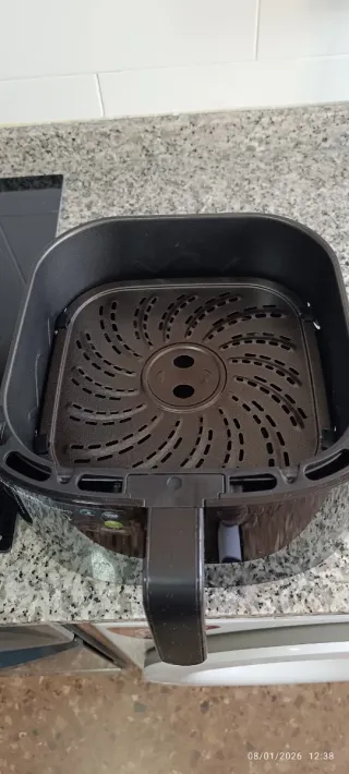 Freidora Princess Negra capacidad 7 litros