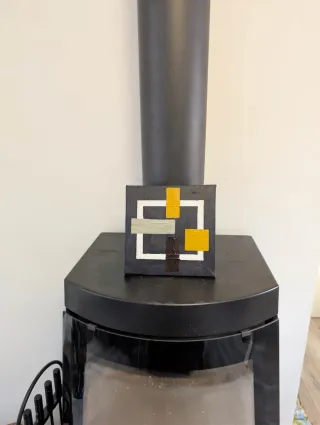 Cuadro Abstracto de autor. "Estructura Áurea"