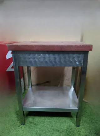 Tajo de corte industrial acero y madera