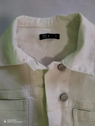 Chaqueta vaquera beige