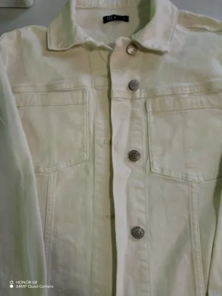 Chaqueta vaquera beige