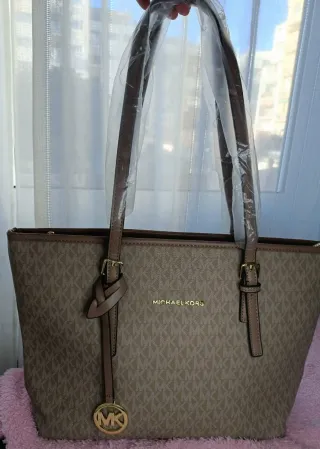 Bolso Marrón y Dorado