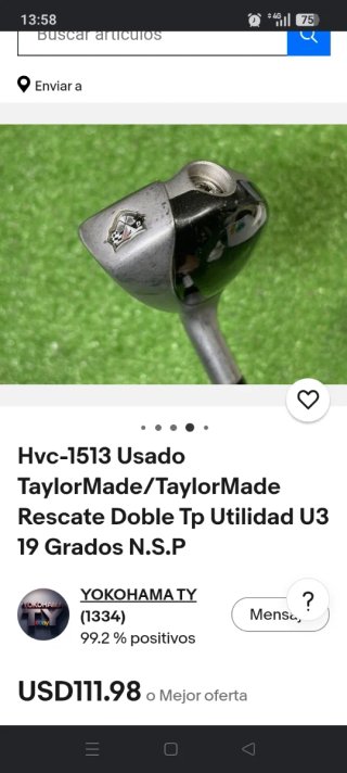 Híbrido 3 Taylormade Rescue Dual TP  Diamana Stiff