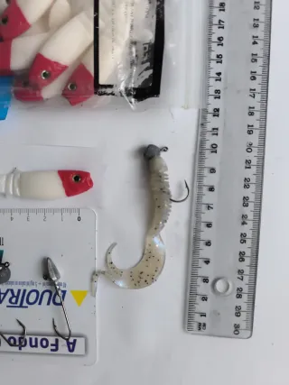 Señuelos vinilos pesca spinning casting