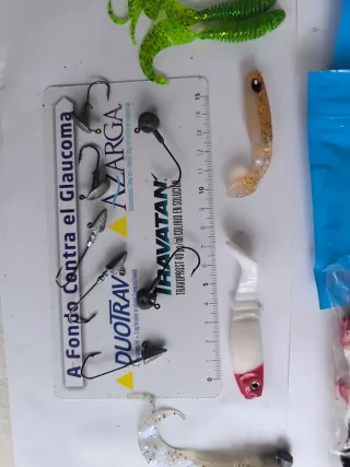 Señuelos vinilos pesca spinning casting