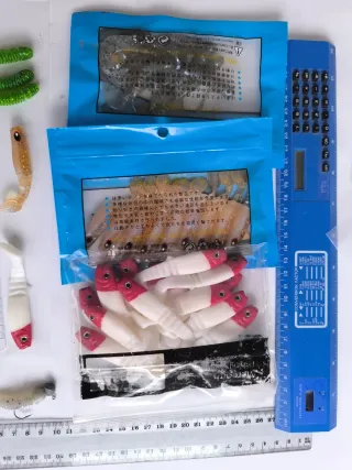 Señuelos vinilos pesca spinning casting