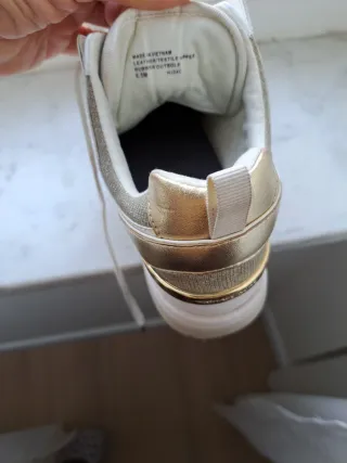 Scarpe Michael Kors donna bianche e oro