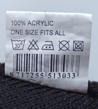 Gorro negro Ámsterdam XXX Talla Única