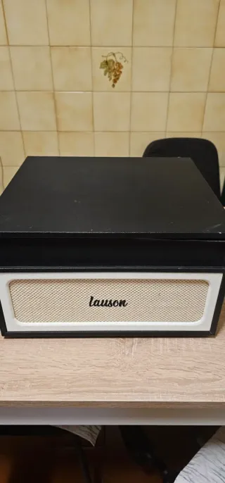 Tocadiscos Lauson Negro y Beige