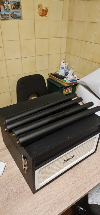 Tocadiscos Lauson Negro y Beige