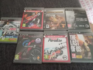 Lote 6 Juegos PS3: Gran Turismo 5, PES 2012, Burno