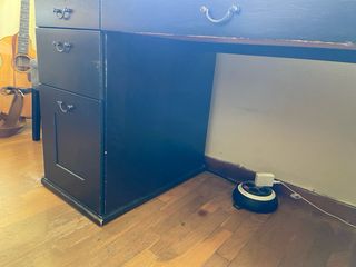 Escritorio Vintage Madera Negro/Marrón