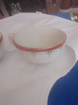 RAREZA 2 Tazas La Cartuja de Pickman pintado a man