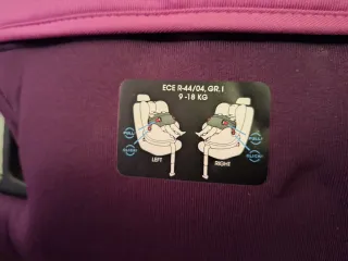 Silla de coche Cybex rosa y morado