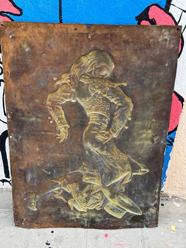 Relieve de cobre bailarina flamenca Xavier Corbero
