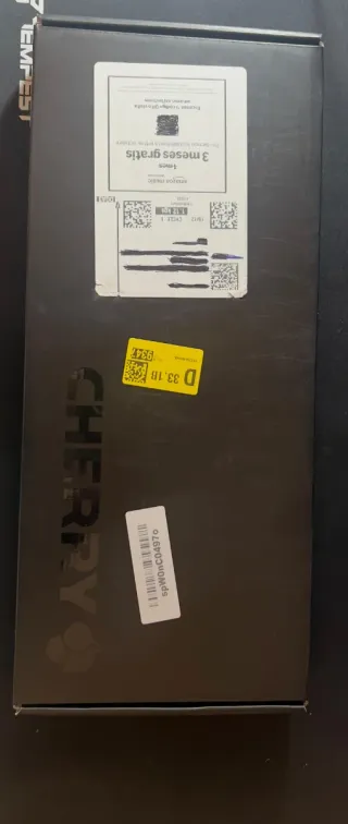 Teclado Mecánico Cherry Negro MX 2.0 switches blue