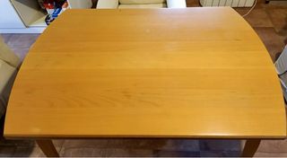 Mesa de comedor extensible de madera