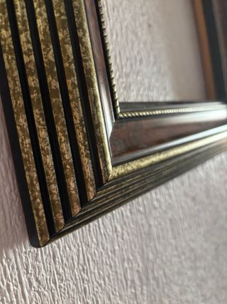 Marco de fotos madera y metal