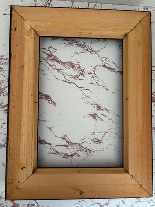 Marco de fotos madera y metal