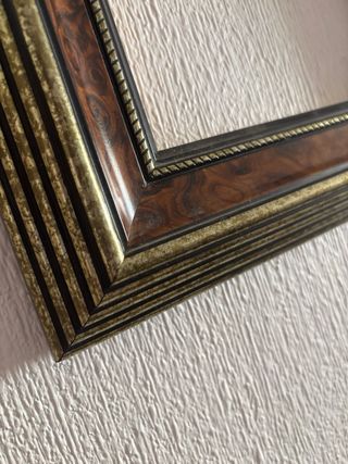 Marco de fotos madera y metal