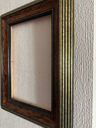 Marco de fotos madera y metal