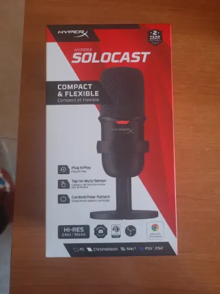 Micrófono HyperX SoloCast Compacto