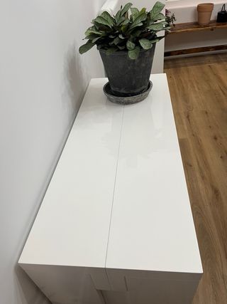 Tavolo consolle estensibile bianco