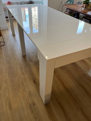 Tavolo consolle estensibile bianco