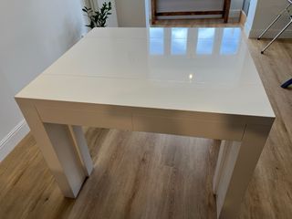 Tavolo consolle estensibile bianco