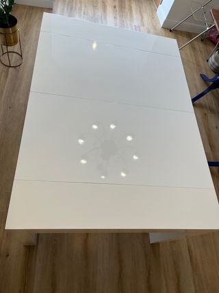 Tavolo consolle estensibile bianco