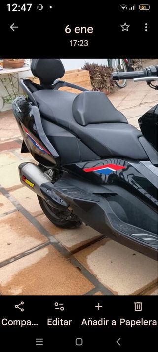 Silencioso Akrapovič Scooter BMW 650
