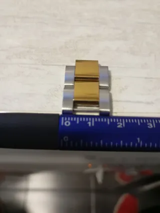 Eslabones de reloj oro y plata