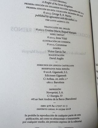 #767 El caballero de los Siete Reinos