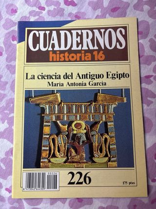 ciencia del antiguo Egipto, cuadernos historia 16