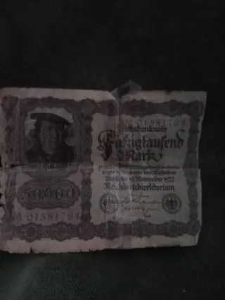 Billete 50.000 Mark 1922