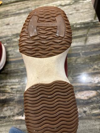 Zapatillas Hogan Piel Roja Talla X