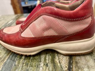 Zapatillas Hogan Piel Roja Talla X