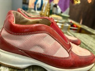 Zapatillas Hogan Piel Roja Talla X