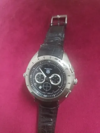 Reloj Mercedes-Benz Acero Inoxidable Correa Cuero