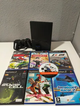 Consola PlayStation 2 Negra + 7 Juegos