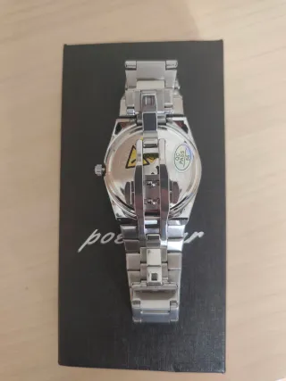 Reloj Poedagar Lujo Verde y Plateado