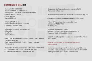 Kit Fotografía Canon + Accesorios + Otras Marcas