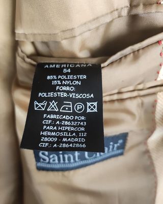 Americana beige Saint Clair. Talla:54
