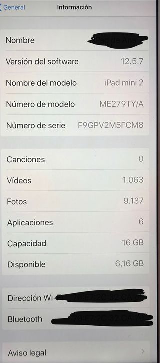 iPad mini 2 16GB Blanco