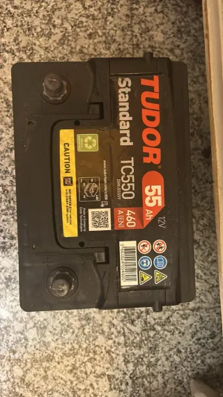 Batería Coche Tudor 55Ah 460A TC550
