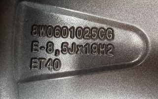 LLANTA AUDI ROTOR 2 8W ORIGINAL 19”