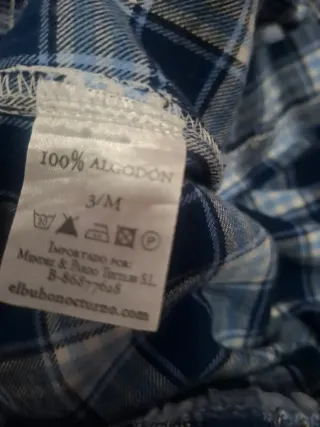 Pijama hombre cuadros azul y beige