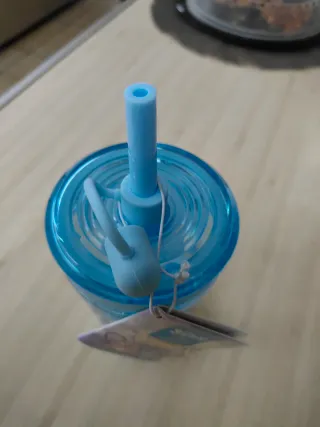 Borraccia Stitch con cannuccia per bambini